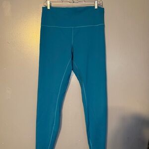 Lululemon Teal High-Rise Leggings – Size 14